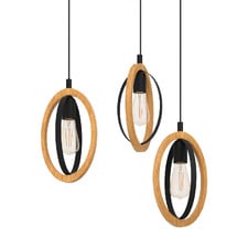 Basildon Steel 3 Light Cluster Pendant