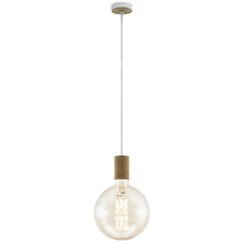 Tavistock Rubberwood Suspension Cord Pendant Light