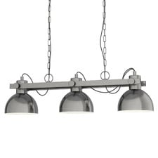 Lubenham 3 Light Steel Pendant