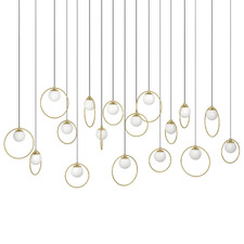 Oblong Portocolom 17 Light LED Pendant