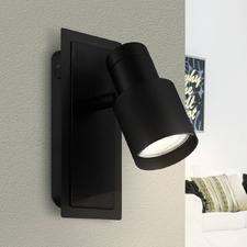 Davida II Steel Adjustable Wall Spotlight