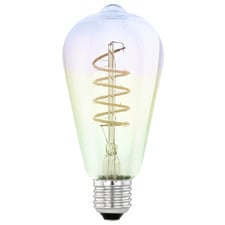 Elvo E27 Drop Warm White 4W Rainbow LED Filament Bulb