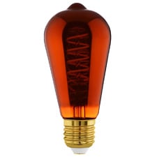 Elvo E27 Drop 4W Amber LED Filament Bulb