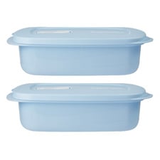 Microwavable 1L Rectangle Food Storage Containers (Set of 2)