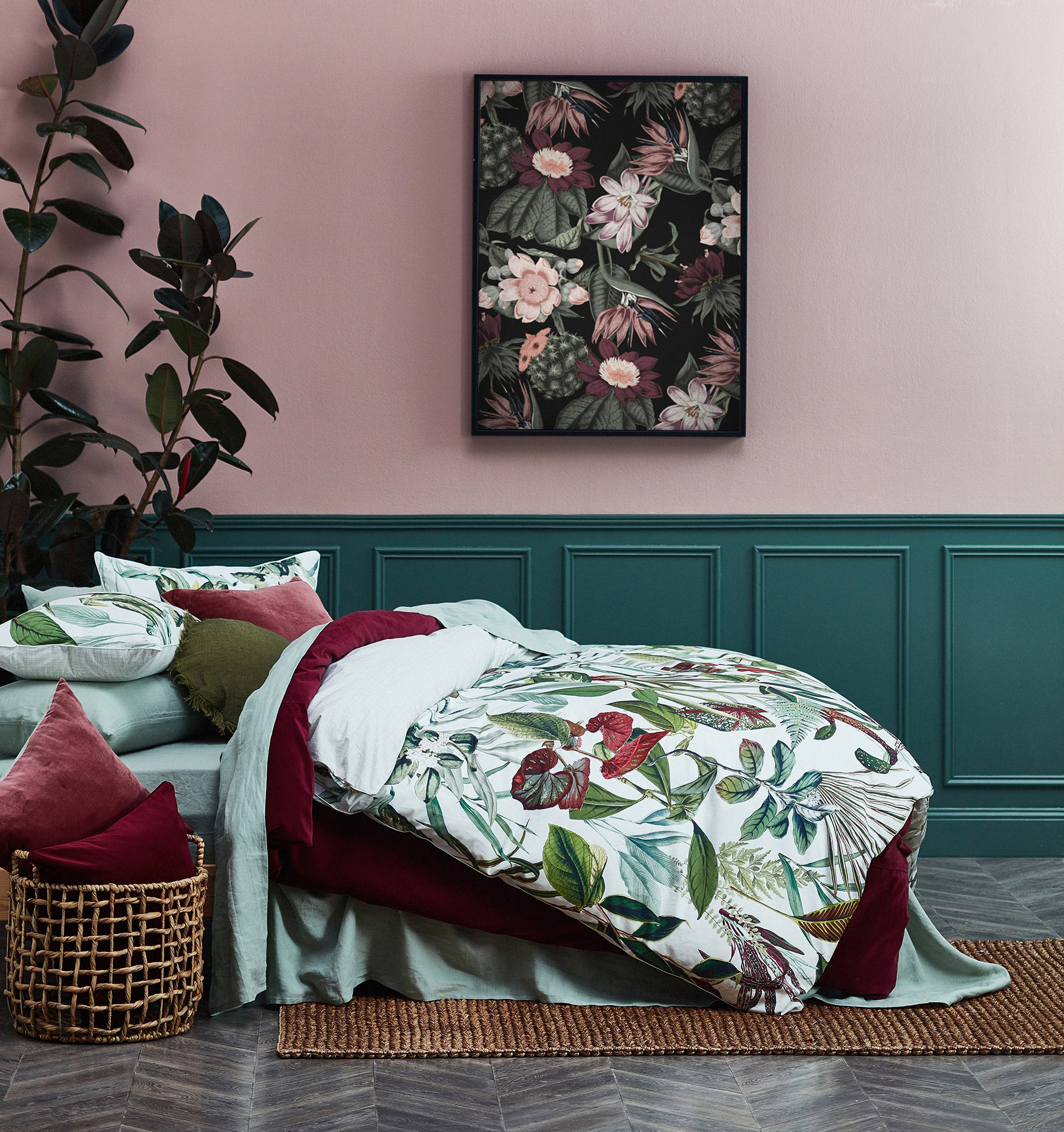 Tranquil Floral Bedroom photo by Temple &amp; Webster