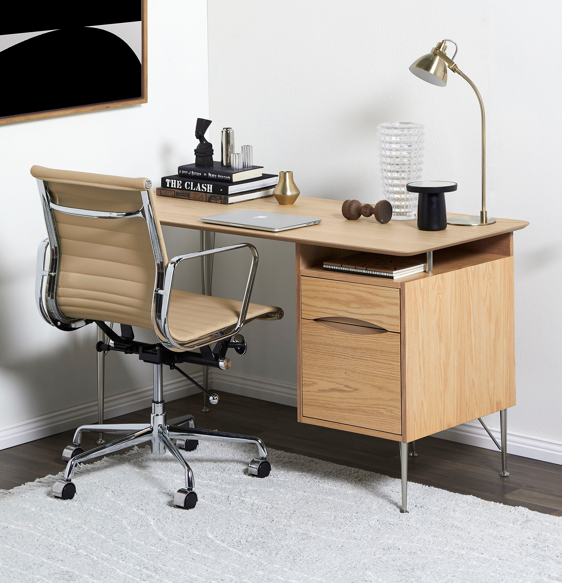 Mid-century Office Desk Nook photo by Temple &amp; Webster