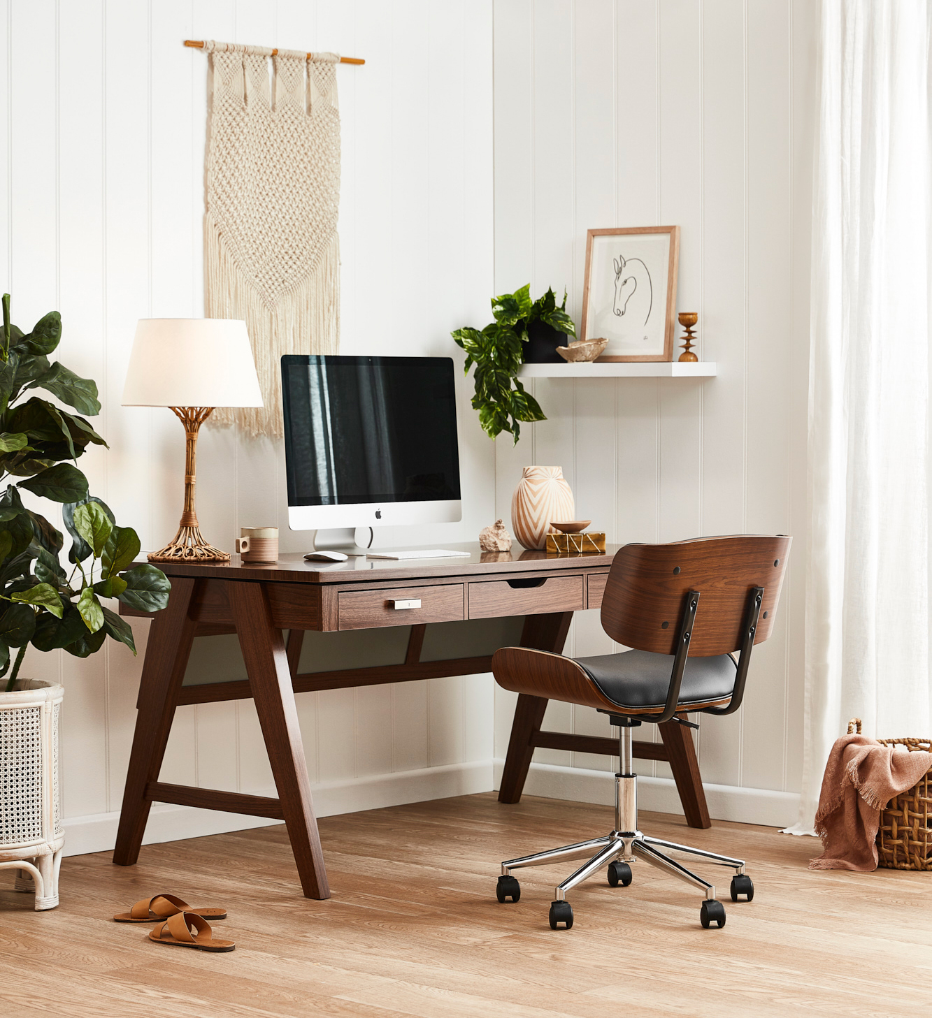Calming Office Nook photo by Temple &amp; Webster