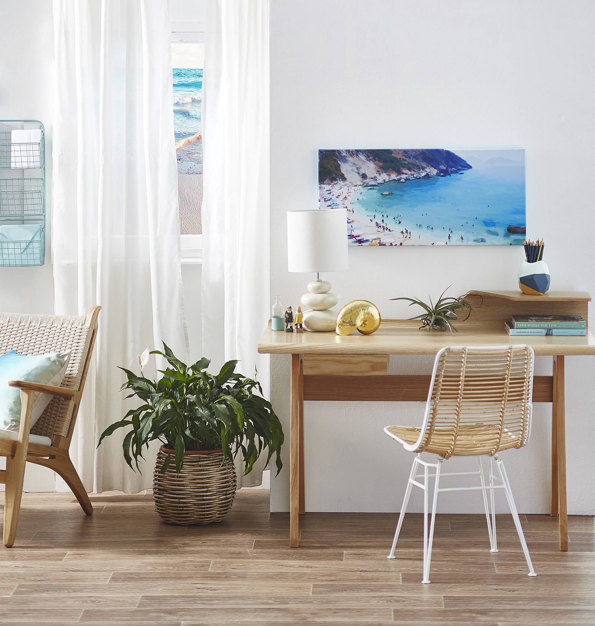 Fresh Coastal Office photo by Temple &amp; Webster