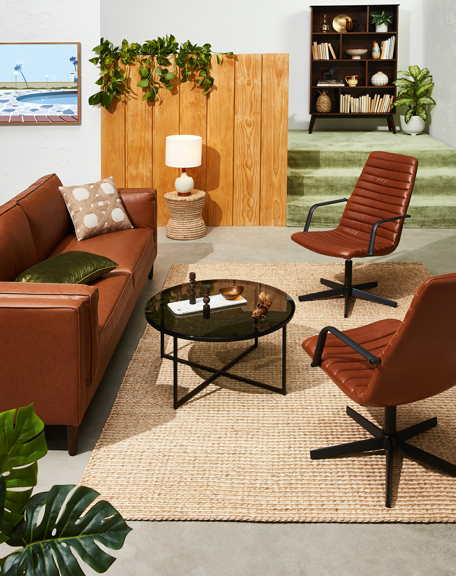 Mid Century Living Room	 photo by Temple &amp; Webster