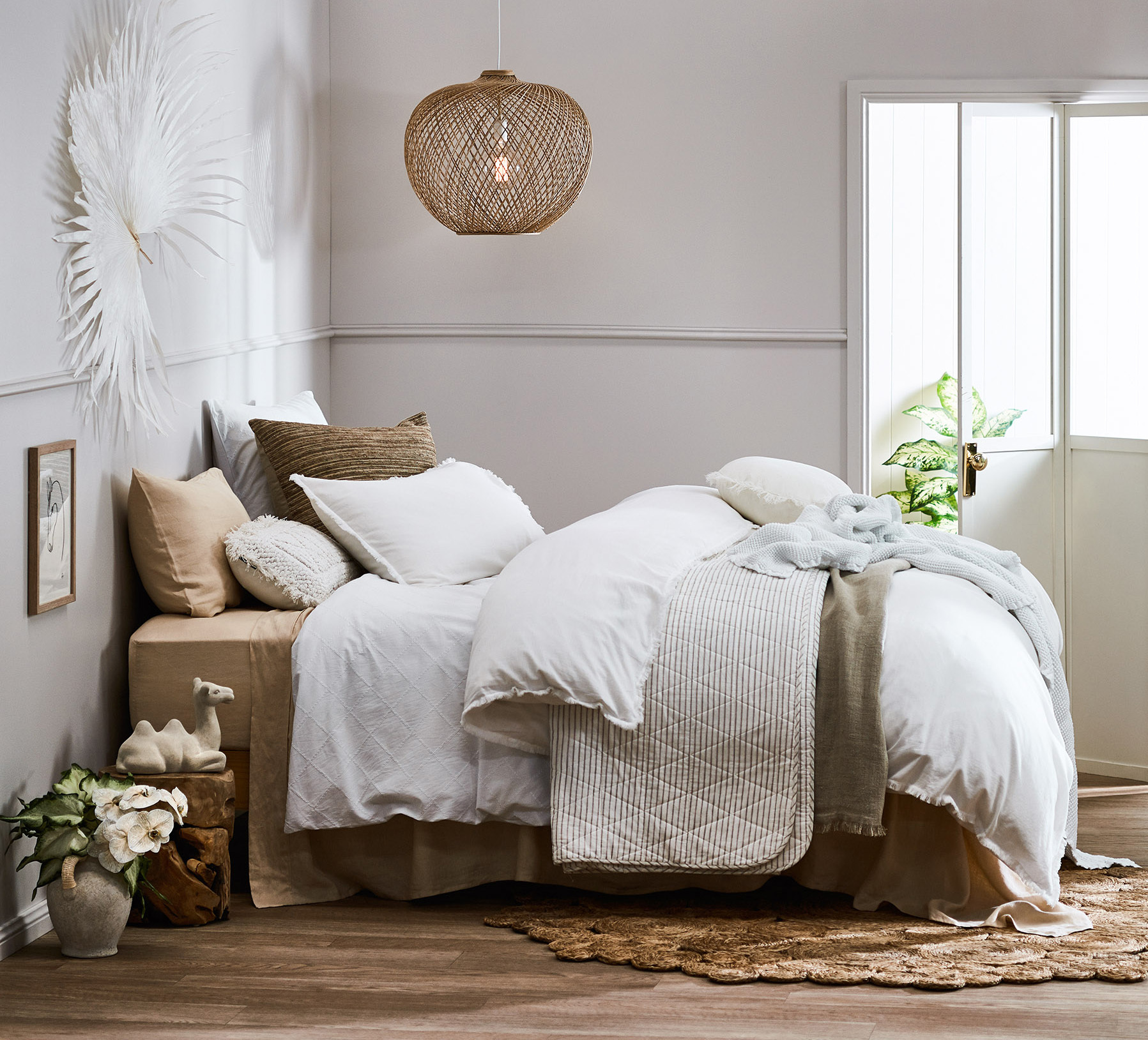 Clean &amp; White Bedroom Retreat photo by Temple &amp; Webster
