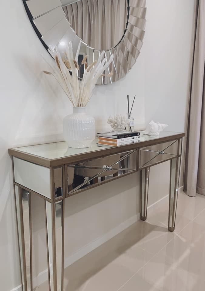 Lexington Home Plano Luxe Mirrored Console Table Temple Webster Lexington Home Plano Luxe Mirrored, Mirrored Hall Table Australia