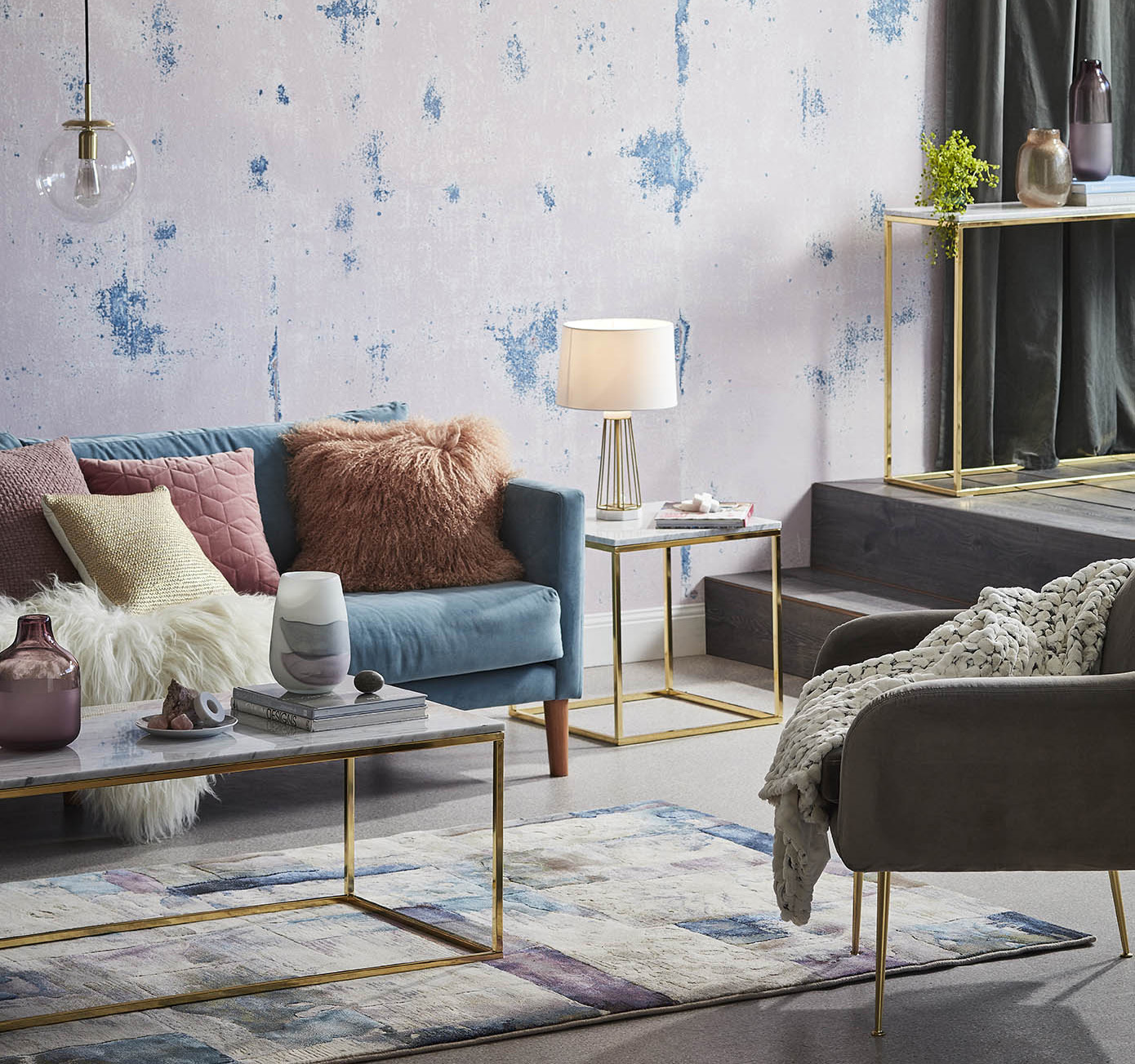 Modern &amp; Colour Infused Living photo by Temple &amp; Webster