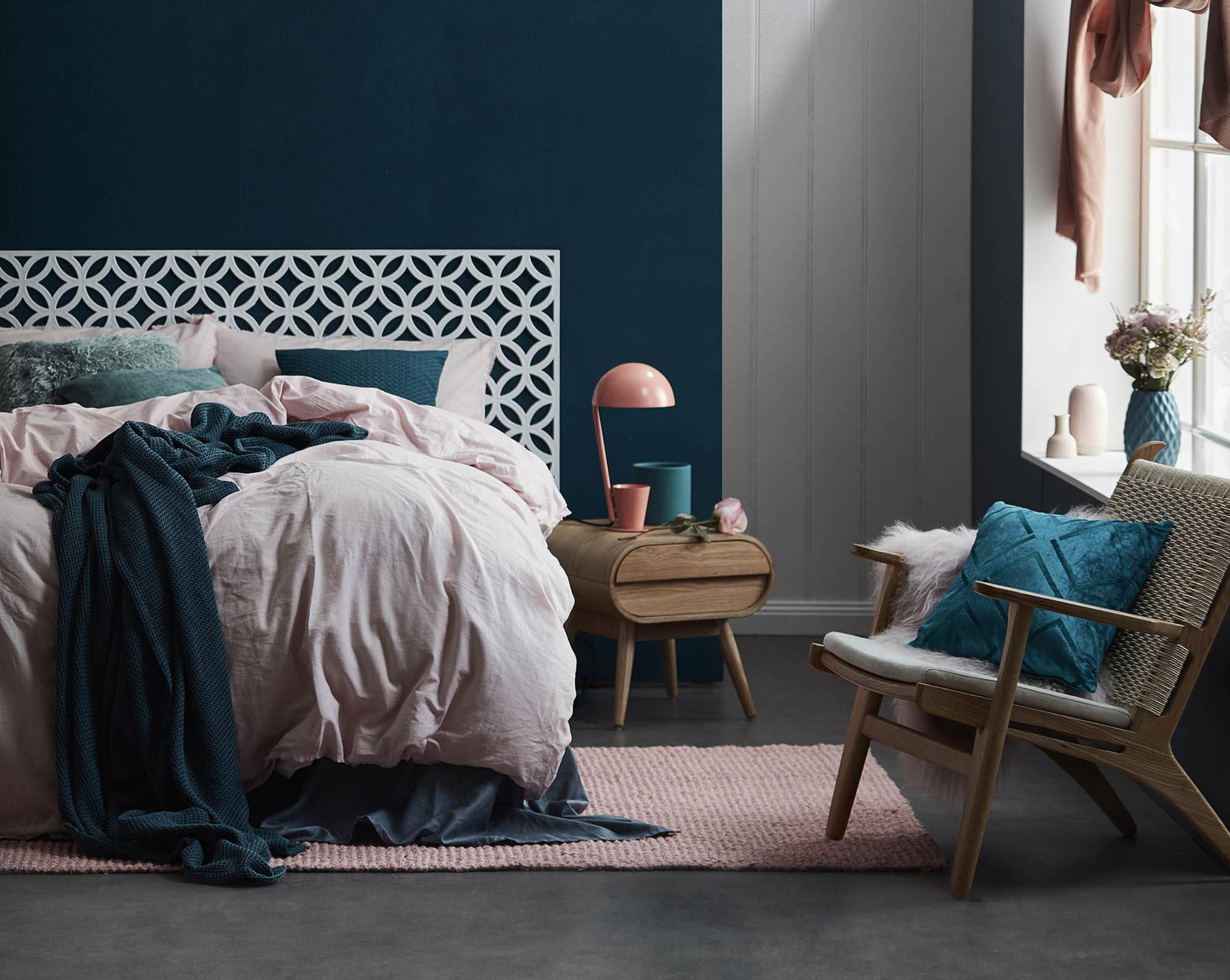 Pastel Pink &amp; Blue Bedroom photo by Temple &amp; Webster