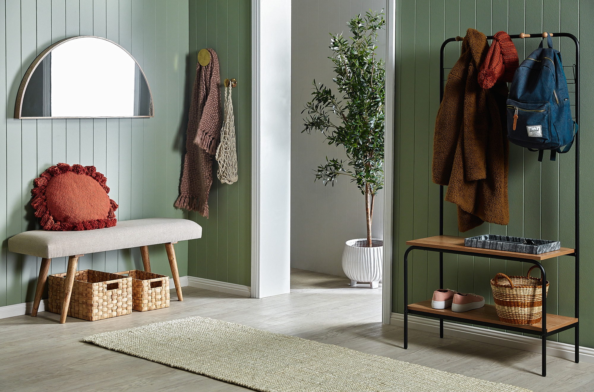 Hallway Storage	 photo by Temple &amp; Webster