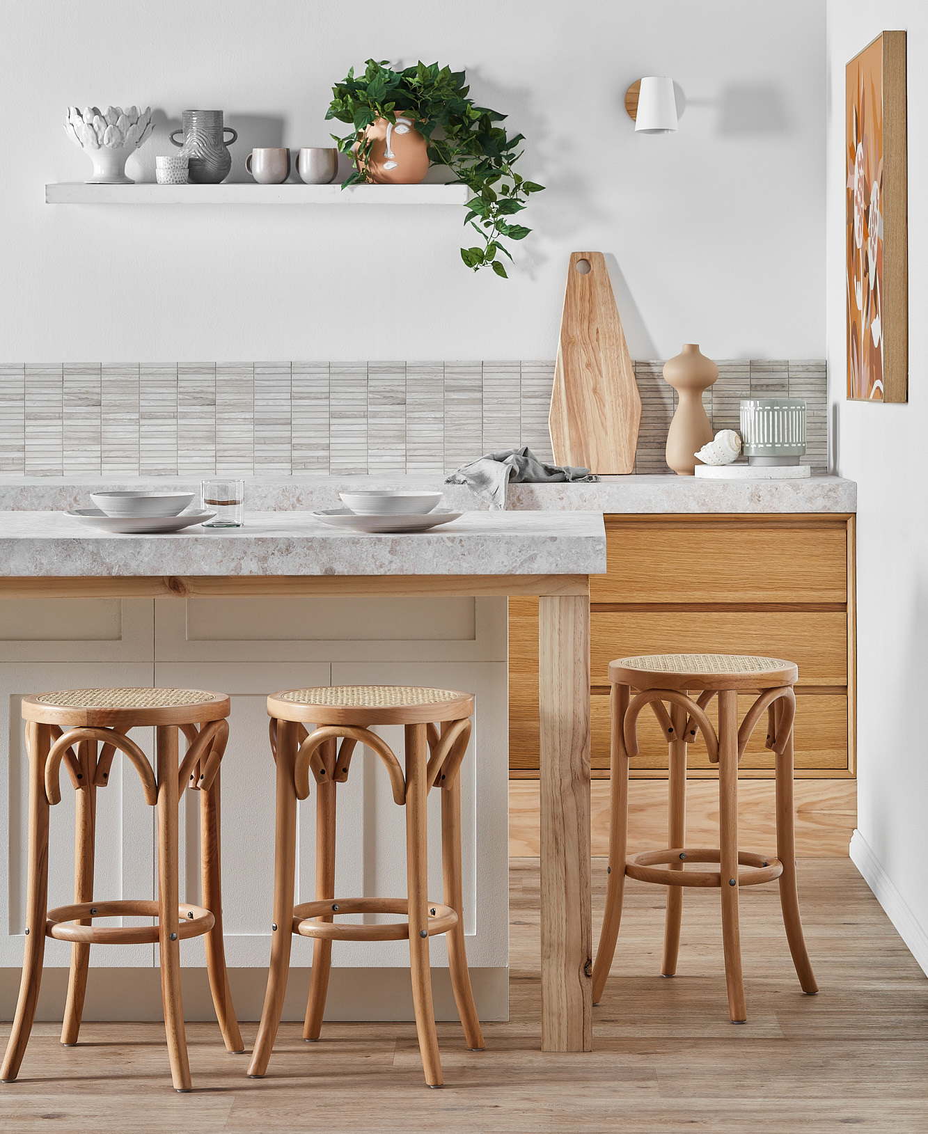 Urban Coastal Kitchen	 photo by Temple &amp; Webster