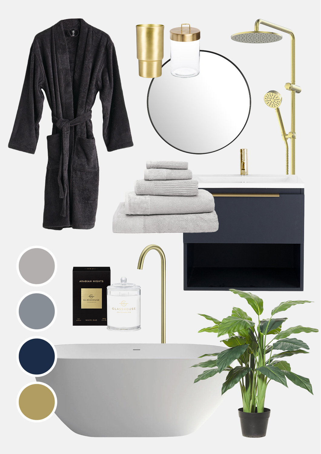 Tuxedo Bathroom photo by Temple &amp; Webster