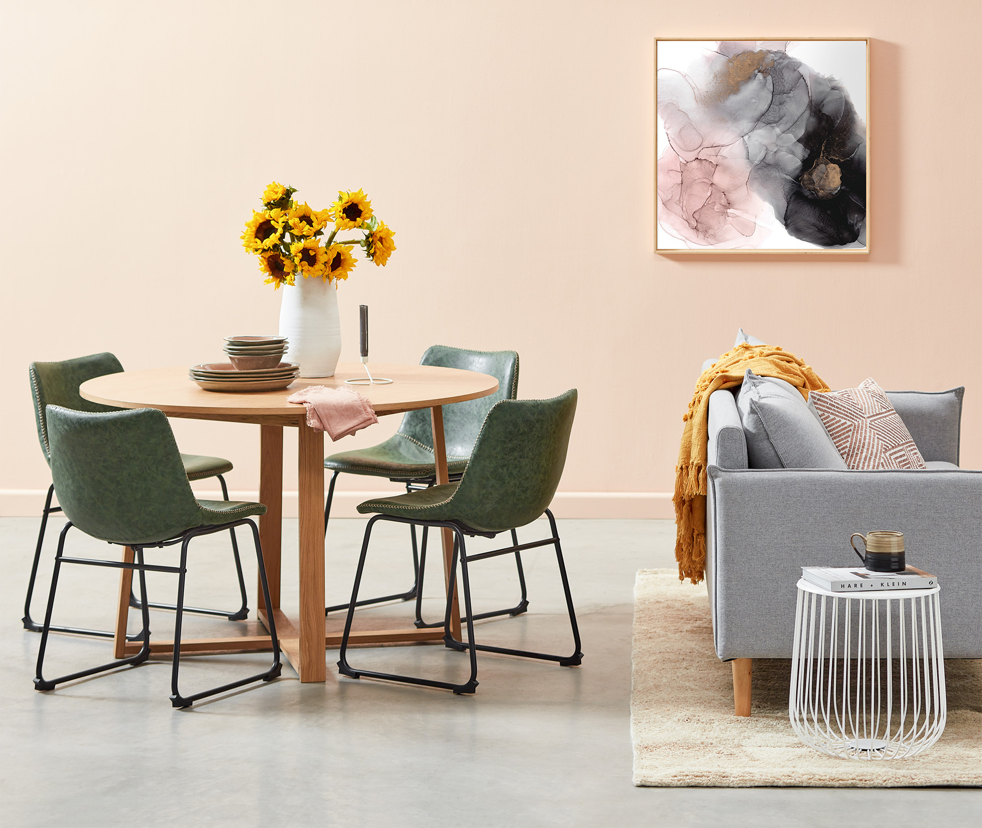 Casual Dining Room room ideas. Small space living. By Temple & Webster