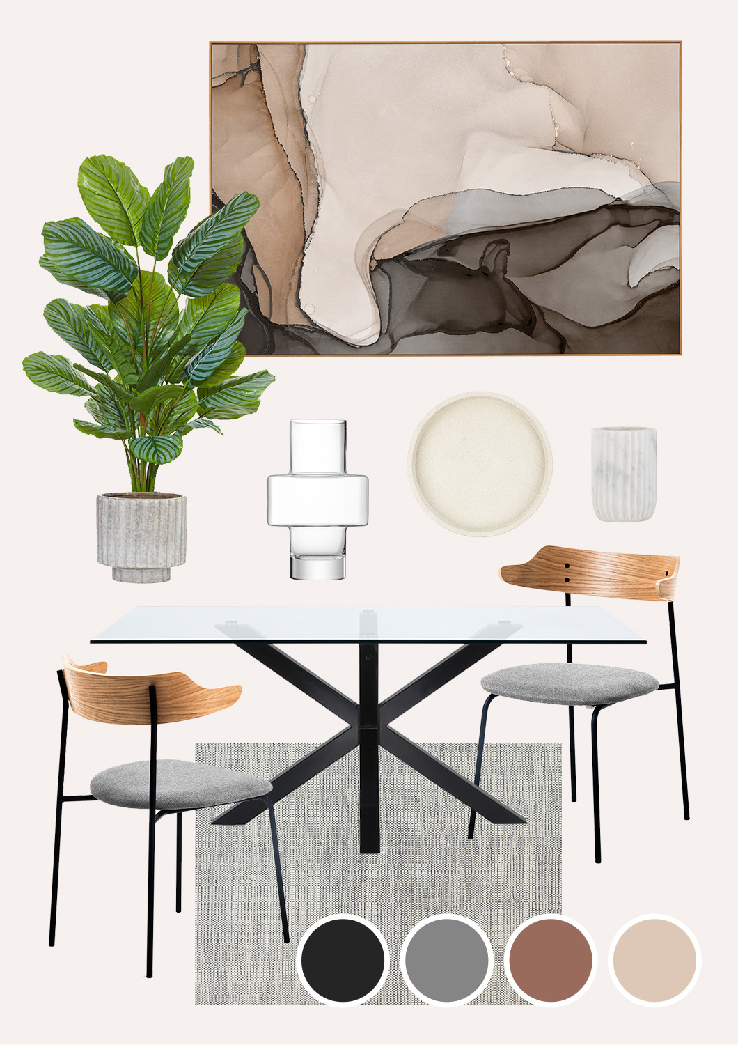 Contemporary Dining Area photo by Temple &amp; Webster