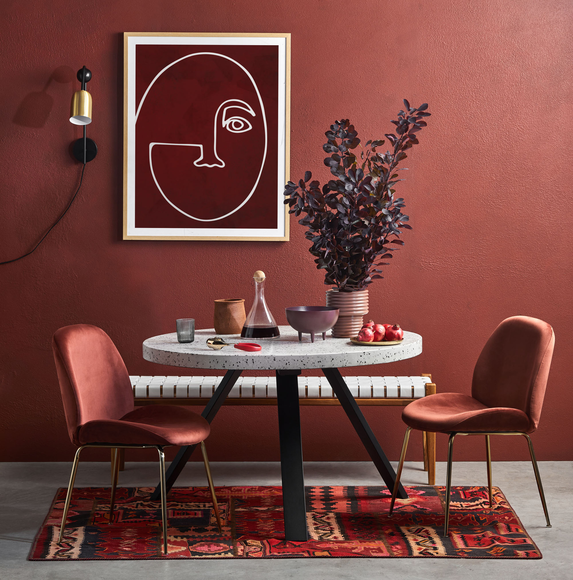 Contemporary Dining Room room ideas. Terracotta Dining. By Temple & Webster