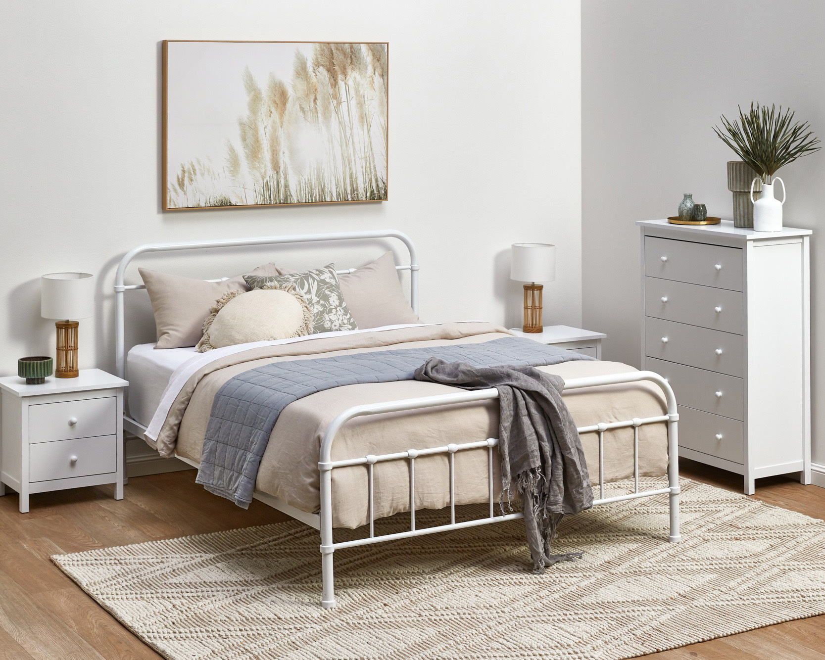 Country White Bedroom photo by Temple &amp; Webster