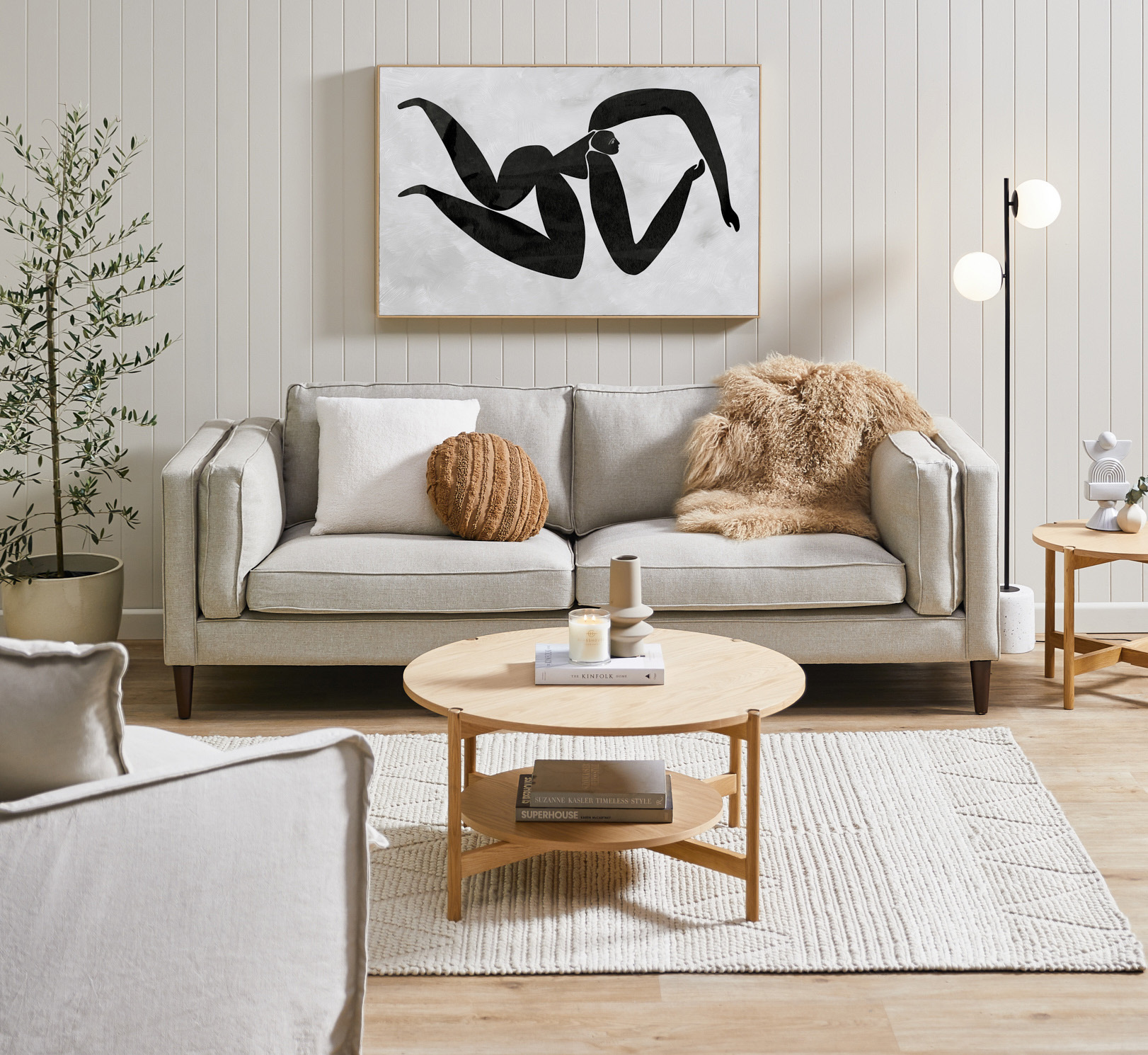 Beige Living Room photo by Temple &amp; Webster