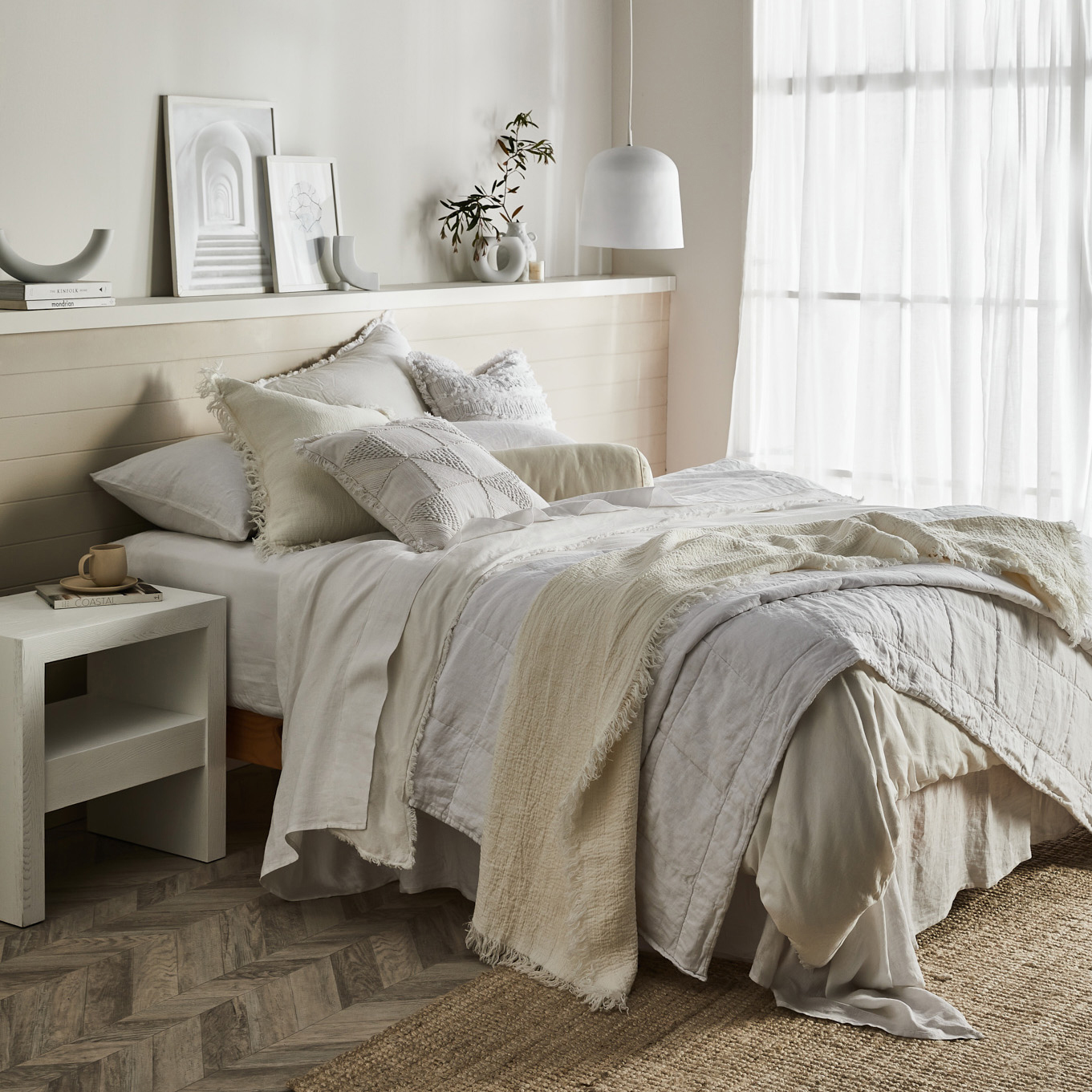 Cream &amp; Natural Bedroom photo by Temple &amp; Webster