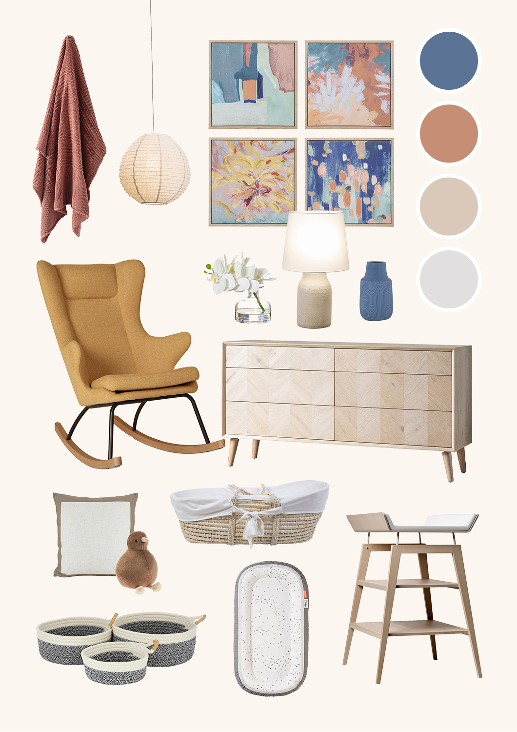 Neutral Nursery photo by Temple &amp; Webster