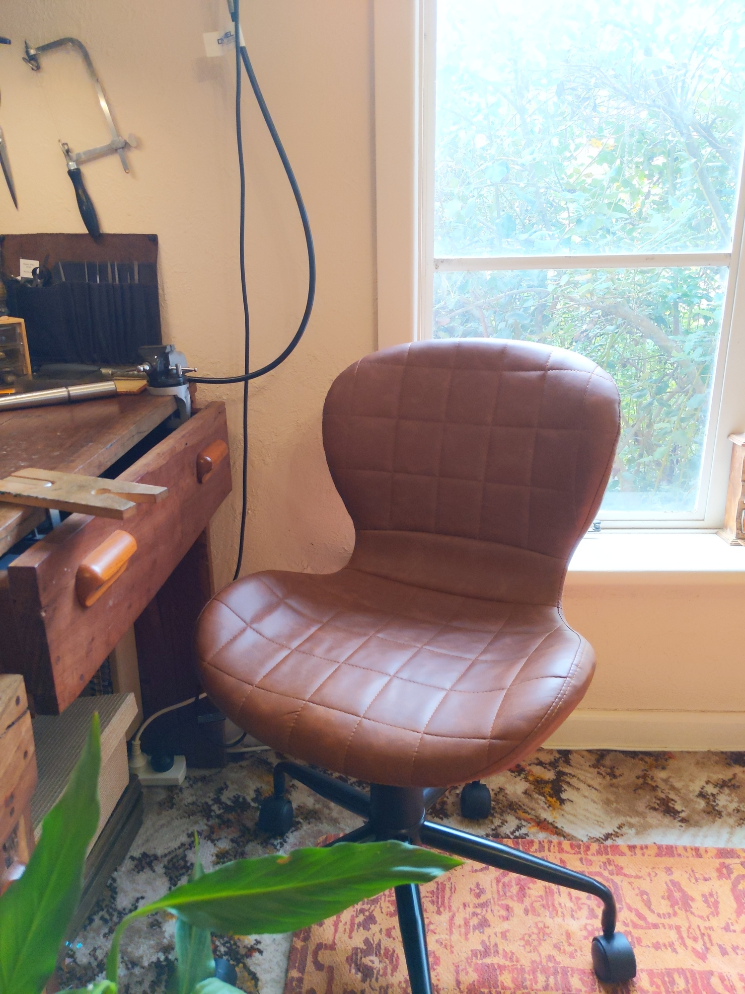 recover leather office chair