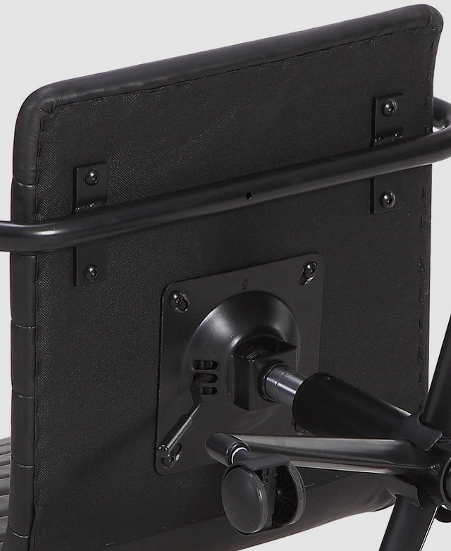Shown from underneath, the chair's streamlined structure and straightforward parts make it easier to assemble. Shown from underneath, the chair's streamlined structure and straightforward parts make it easier to assemble.