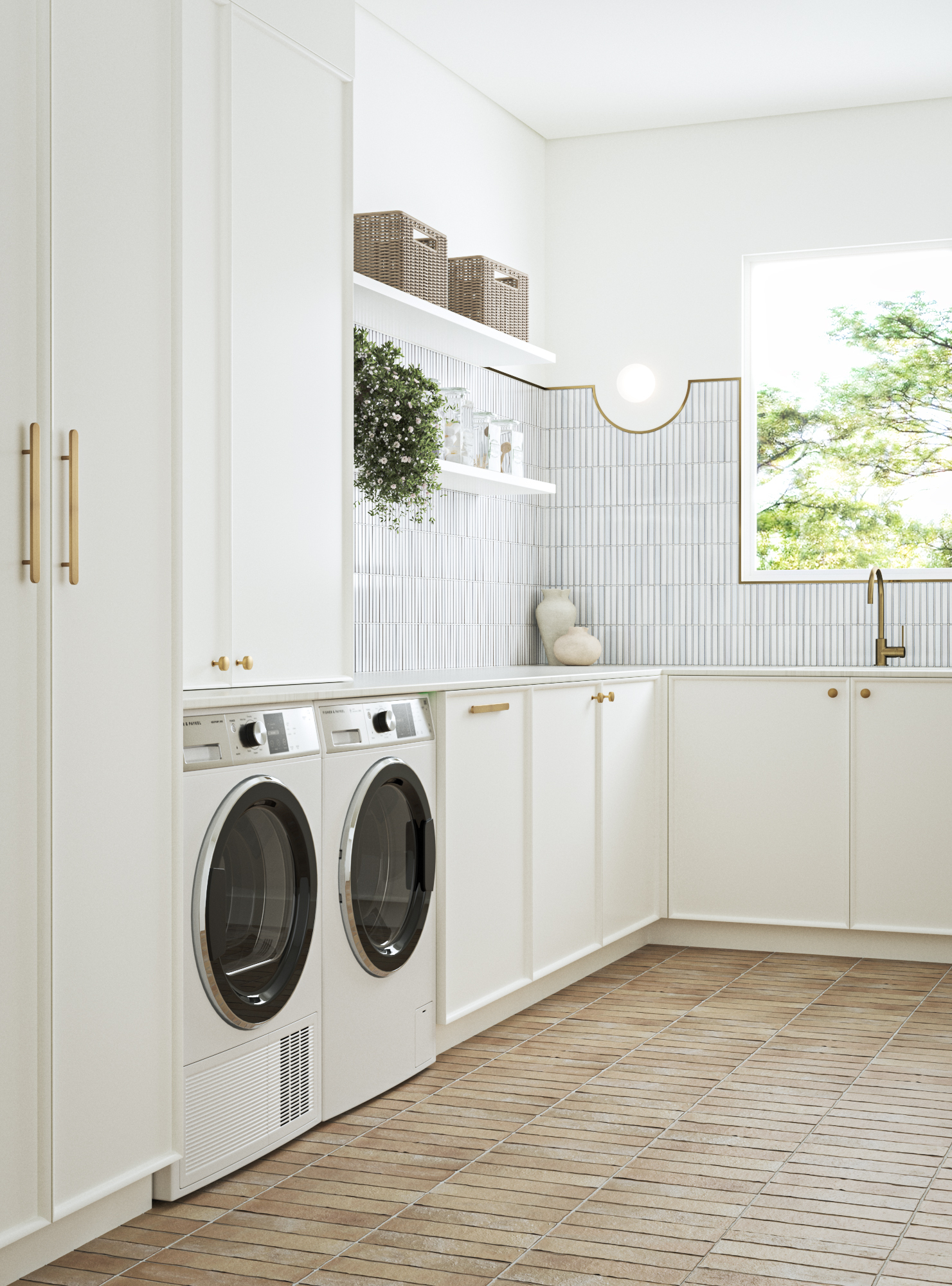 Casual Laundry room ideas. Crisp & Clean Laundry. By Temple & Webster