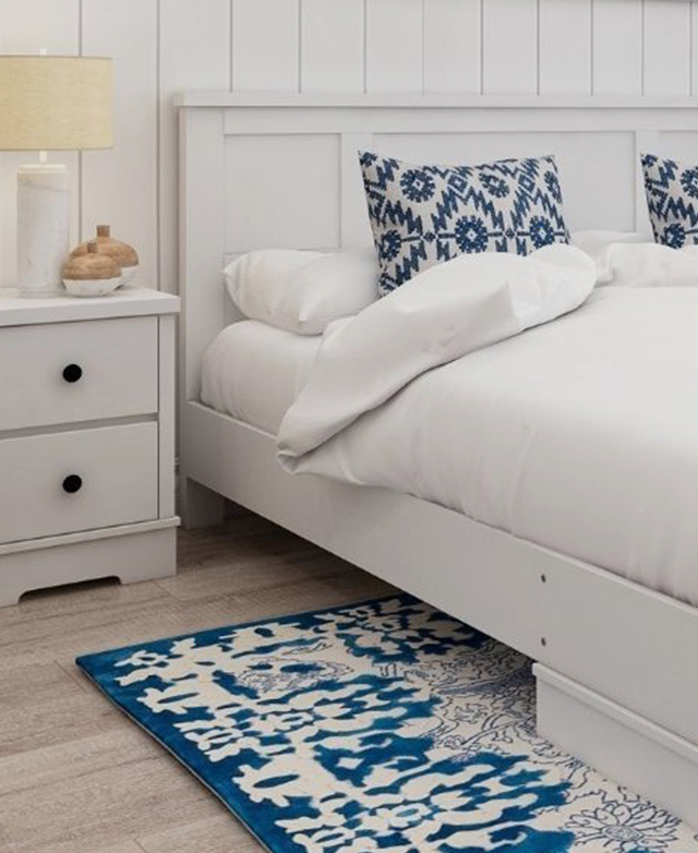 NordicHouse White Merlin 3 Drawer Bed Temple & ster