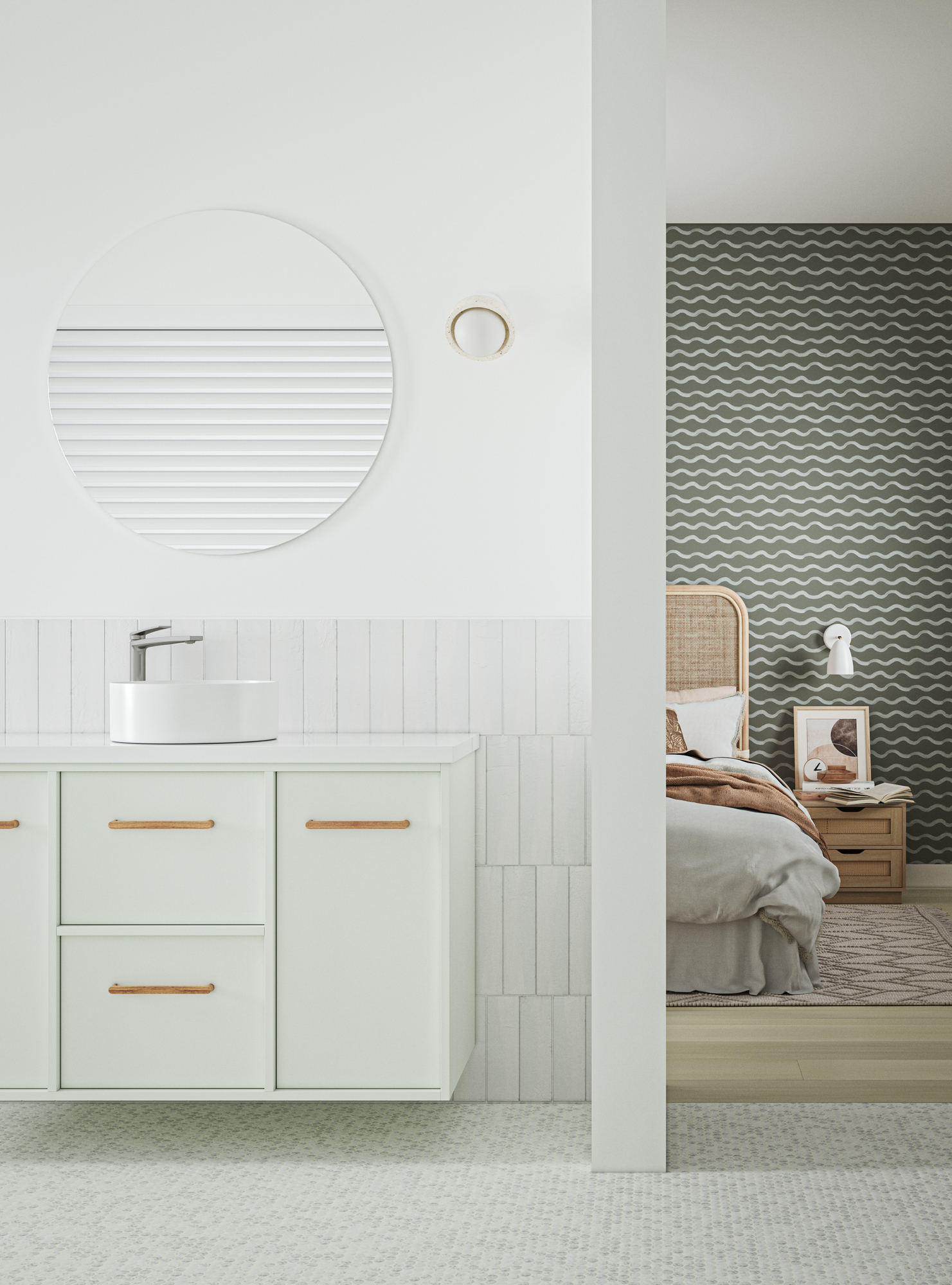 Sweet Mint Dreams Ensuite photo by Temple &amp; Webster
