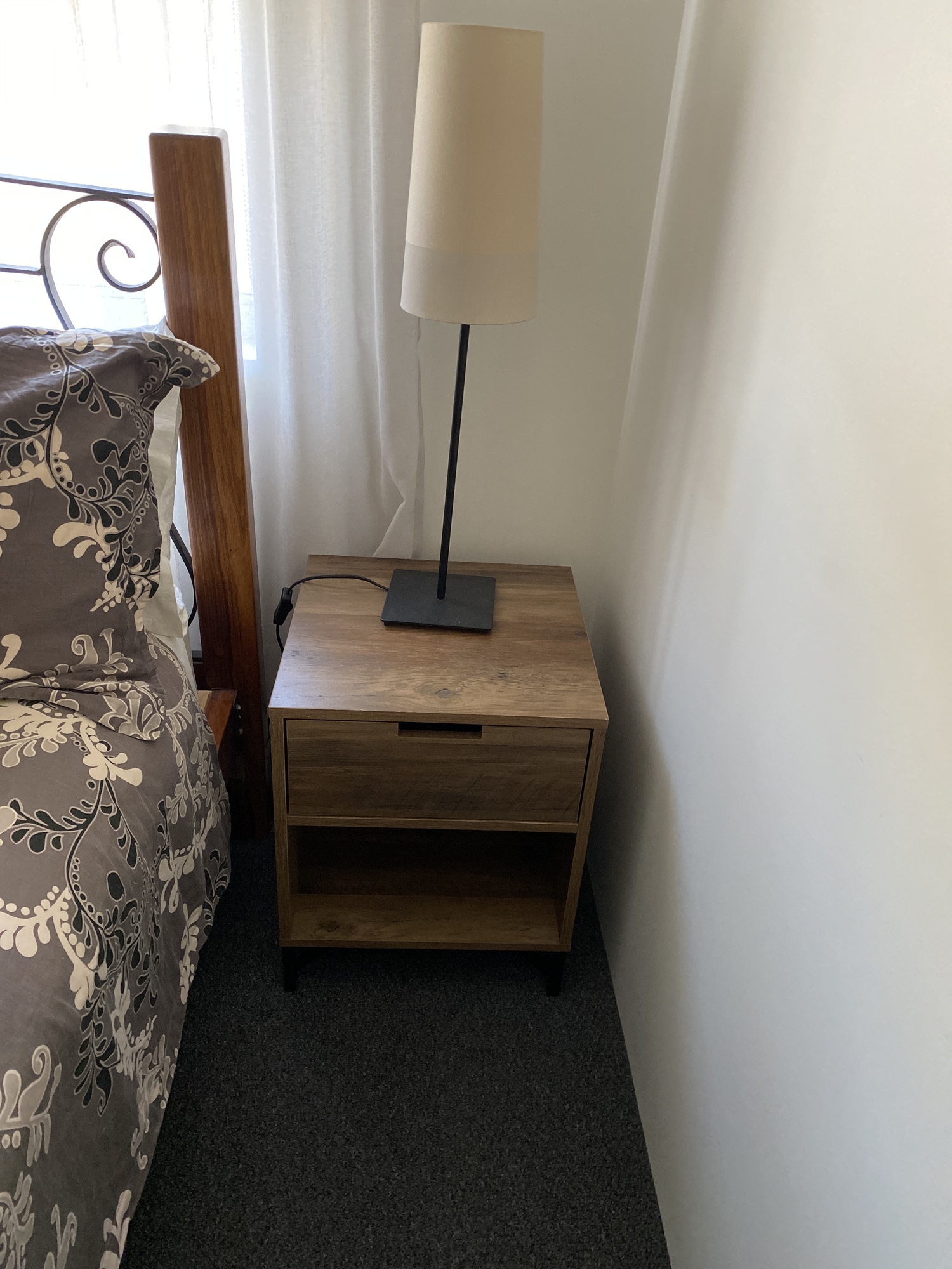 industrial austin bedside table