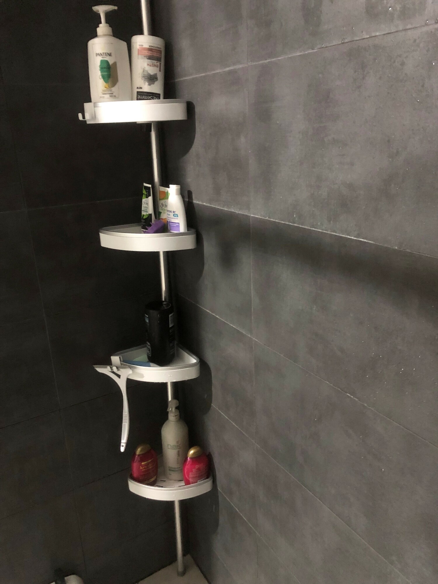 FINELINE 4 Tier Shower Caddy w/ Mirror