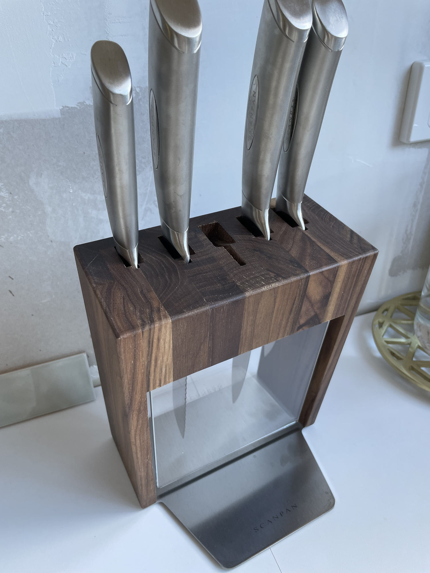 Scanpan Kalo 6 Piece Knife Block Set - Oak