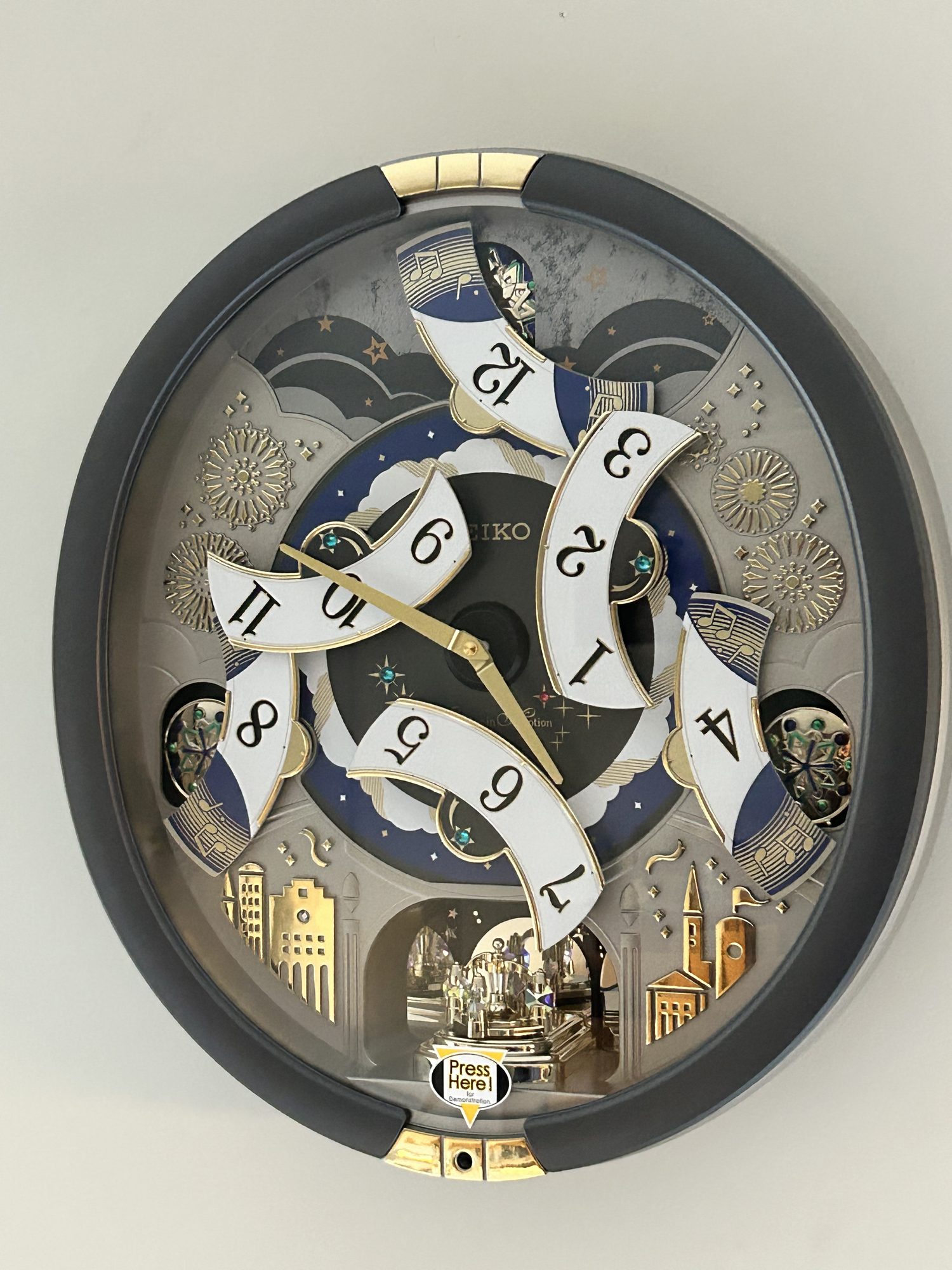 SeikoClocks Seiko Oriana Musical Wall Clock Temple Webster
