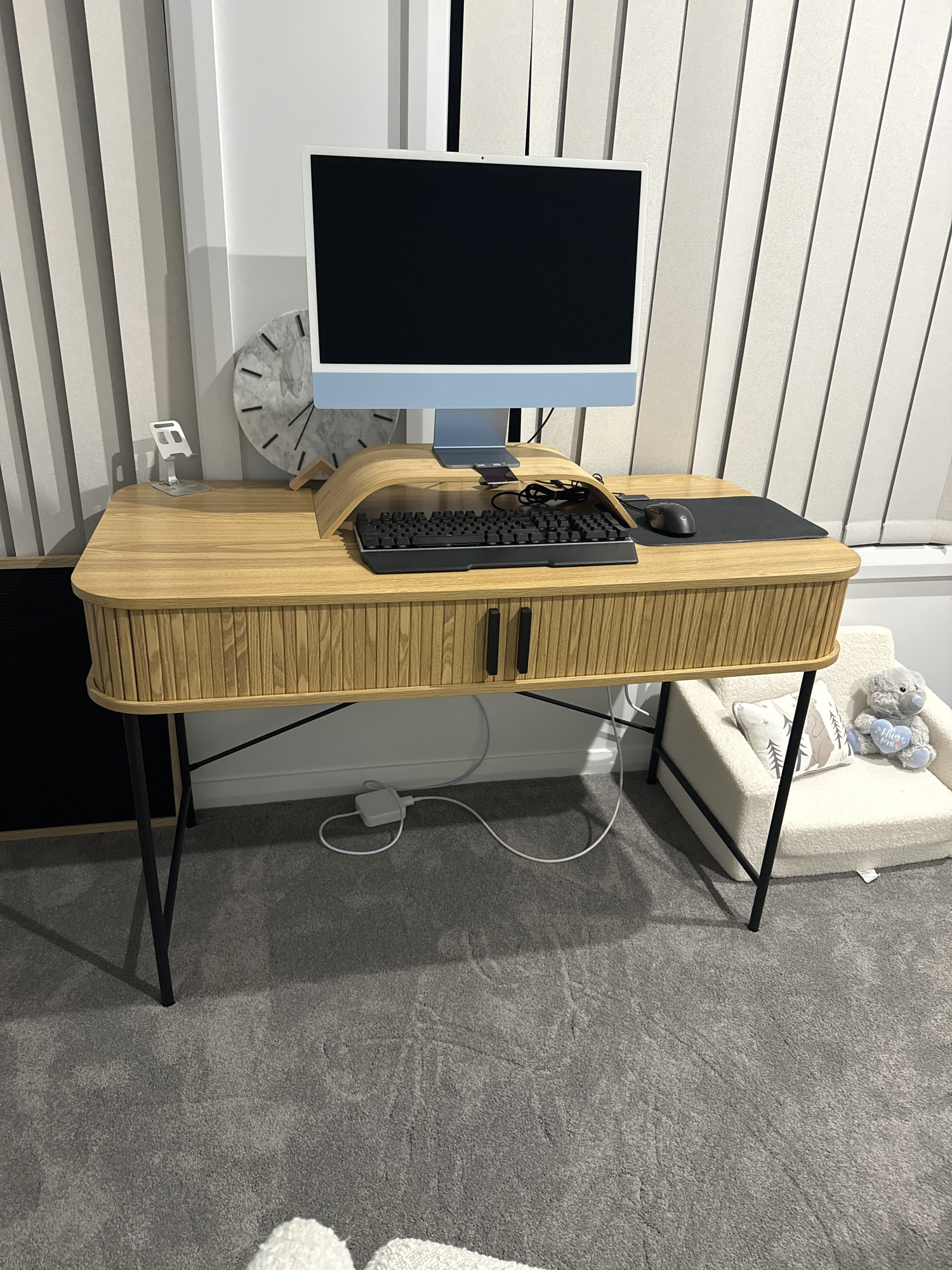 Core Living Callix 2 Door Study Desk | Temple & Webster Core Living Callix 2 Door Study Desk | Temple & Webster