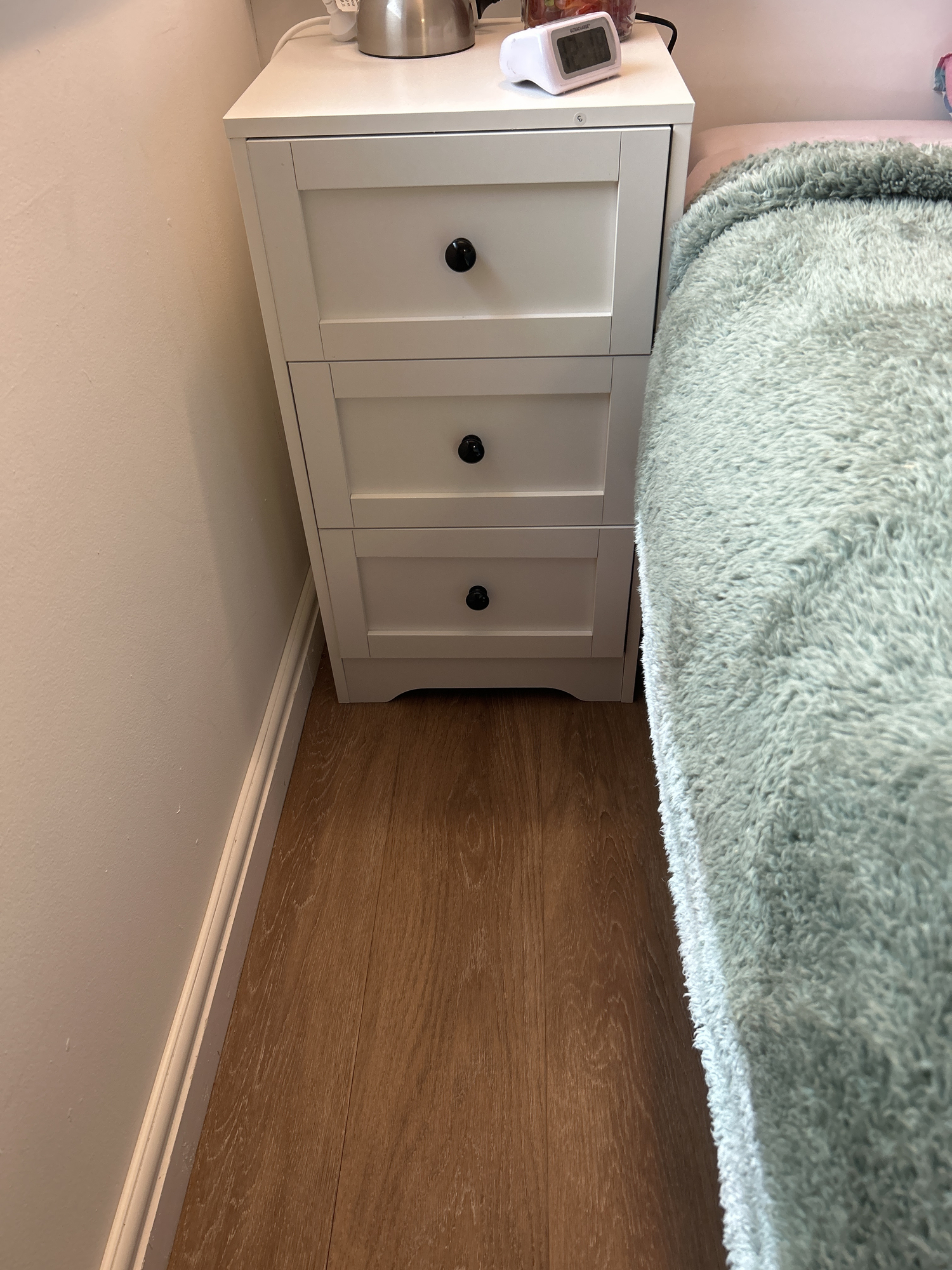 HoxtonRoom Constance 3 Drawer Bedside Table | Temple & Webster