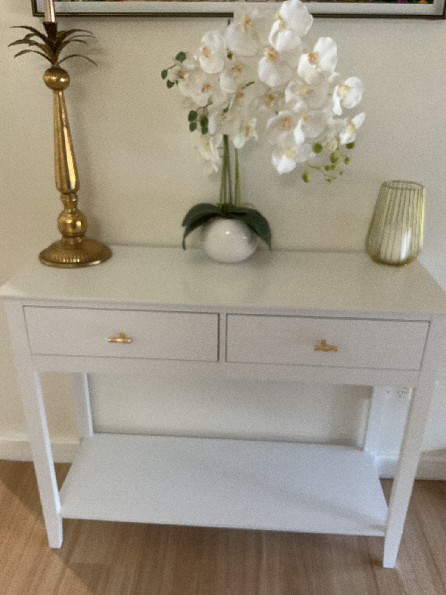 West Valley Interiors Harper 2 Drawer Console Table | Temple & Webster