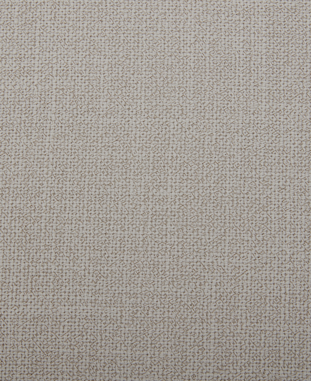 The creamy, woven upholstery is displayed up close like a swatch of fabric.