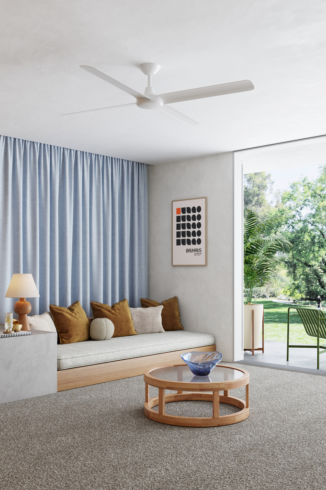 Bauhaus Blue Retreat photo by Temple &amp; Webster