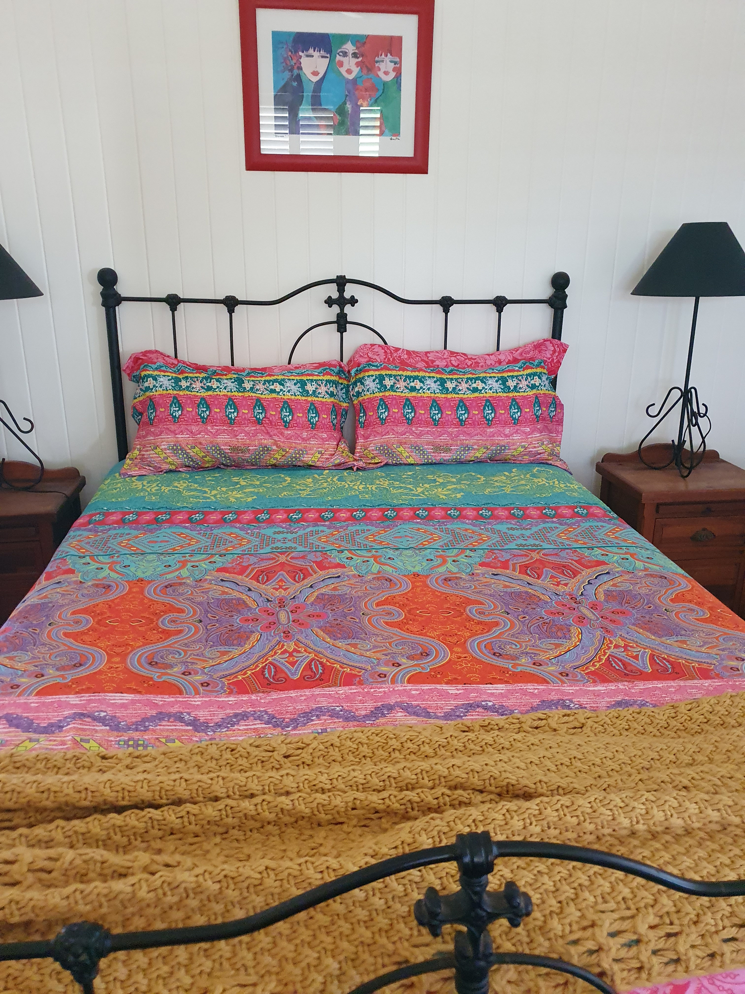 Lanqinglv Set Biancheria Da Letto Boho 4 Pezzi – Copripiumino 135x200 Cm E Federe 80x80 Cm – Microfibra Morbida Con Motivo Mandala Paisley - 3