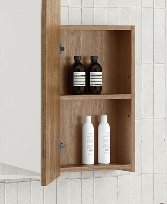Neat internal shelving