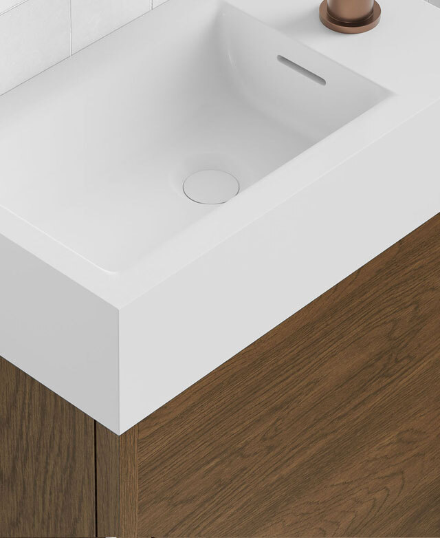 Solid surface basin