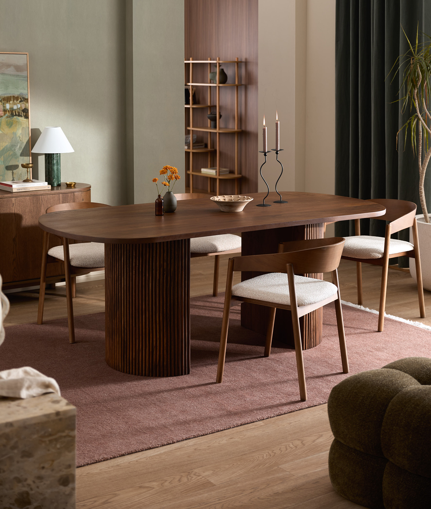 Tailored Walnut Dining photo by Temple &amp; Webster