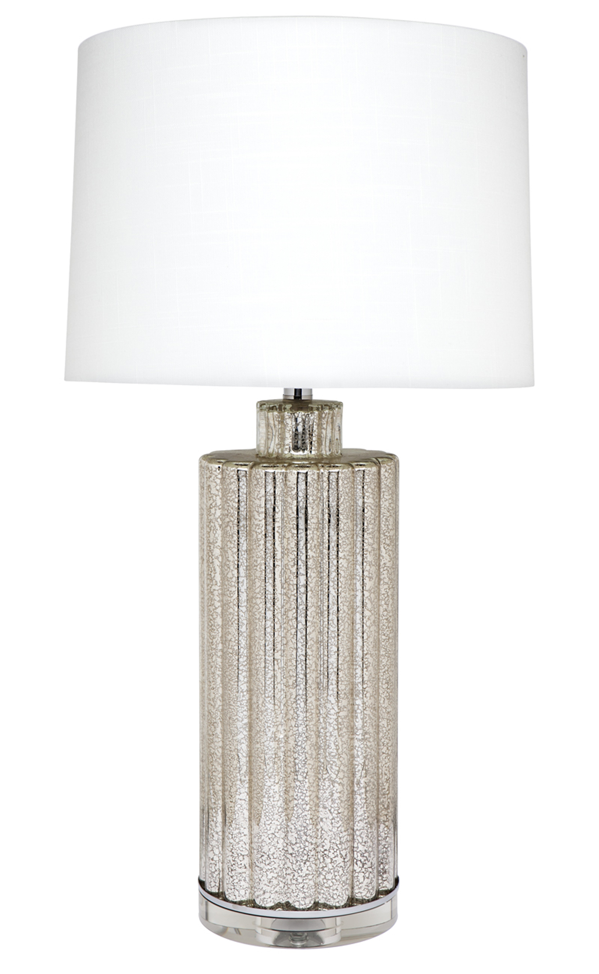 Allure Glass Crystal Table Lamp, Cylinder Crystal Table Lamp