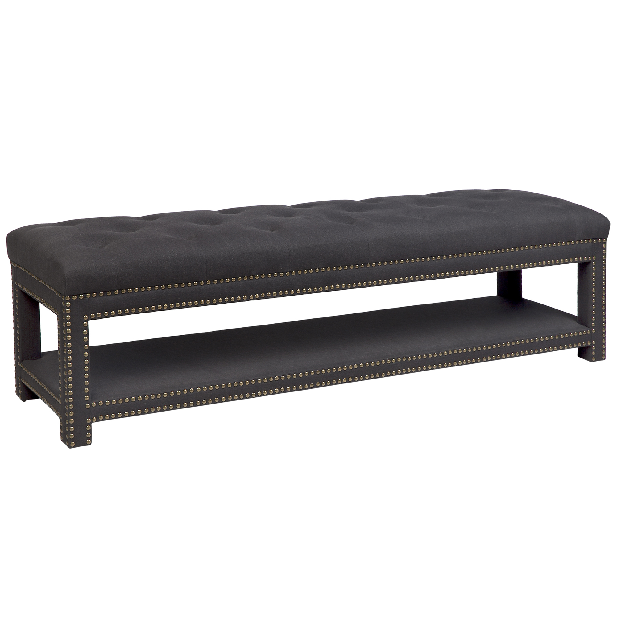 upholstered bench ottoman