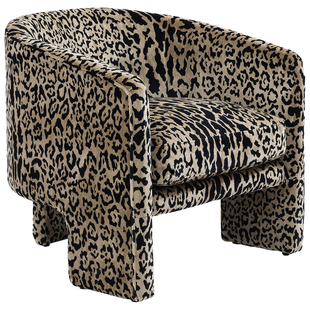 leopard velvet chair