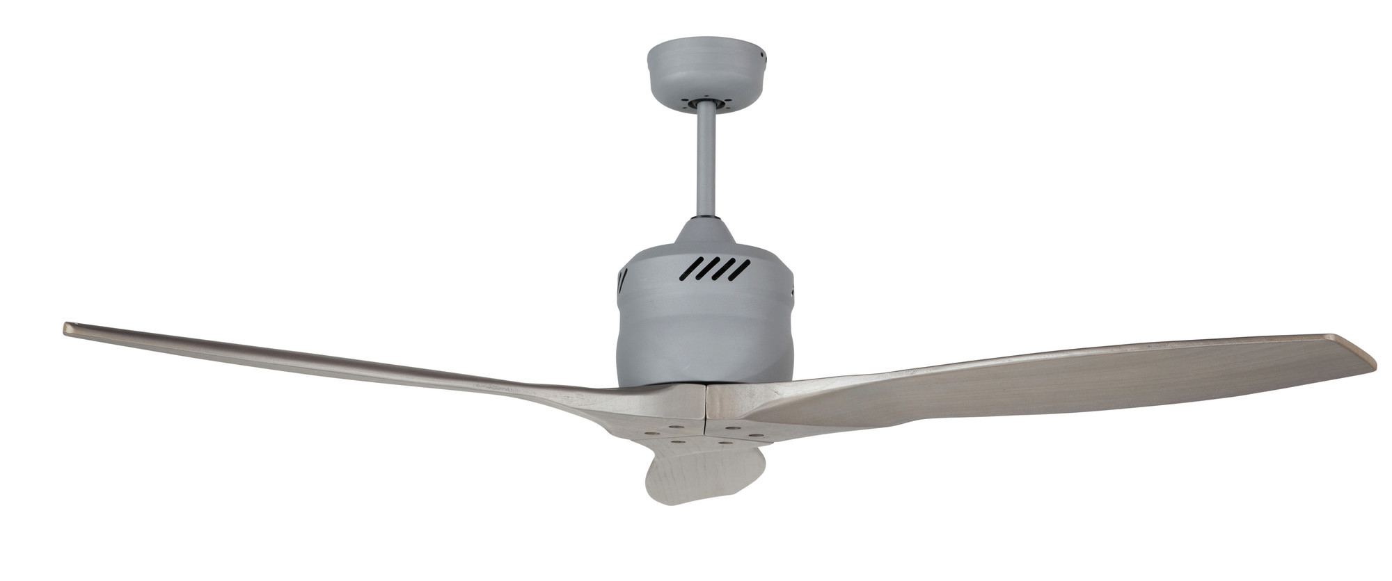 Galaxy 54 Propeller Style Timber Fan With Remote In Silver Temple Sku Bril1790