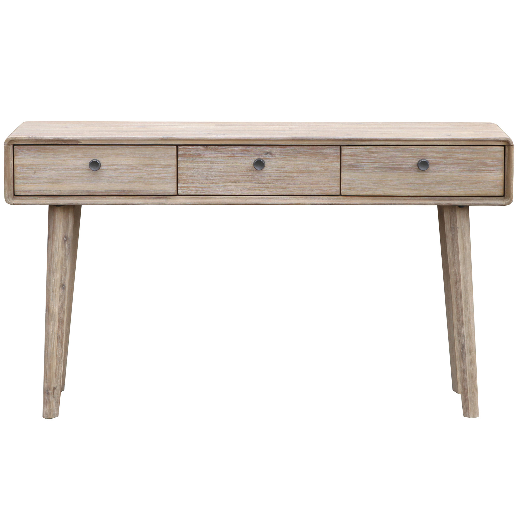 light timber console table